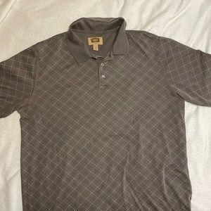 Foundry Brown Plaid Collared Shirt (XL)